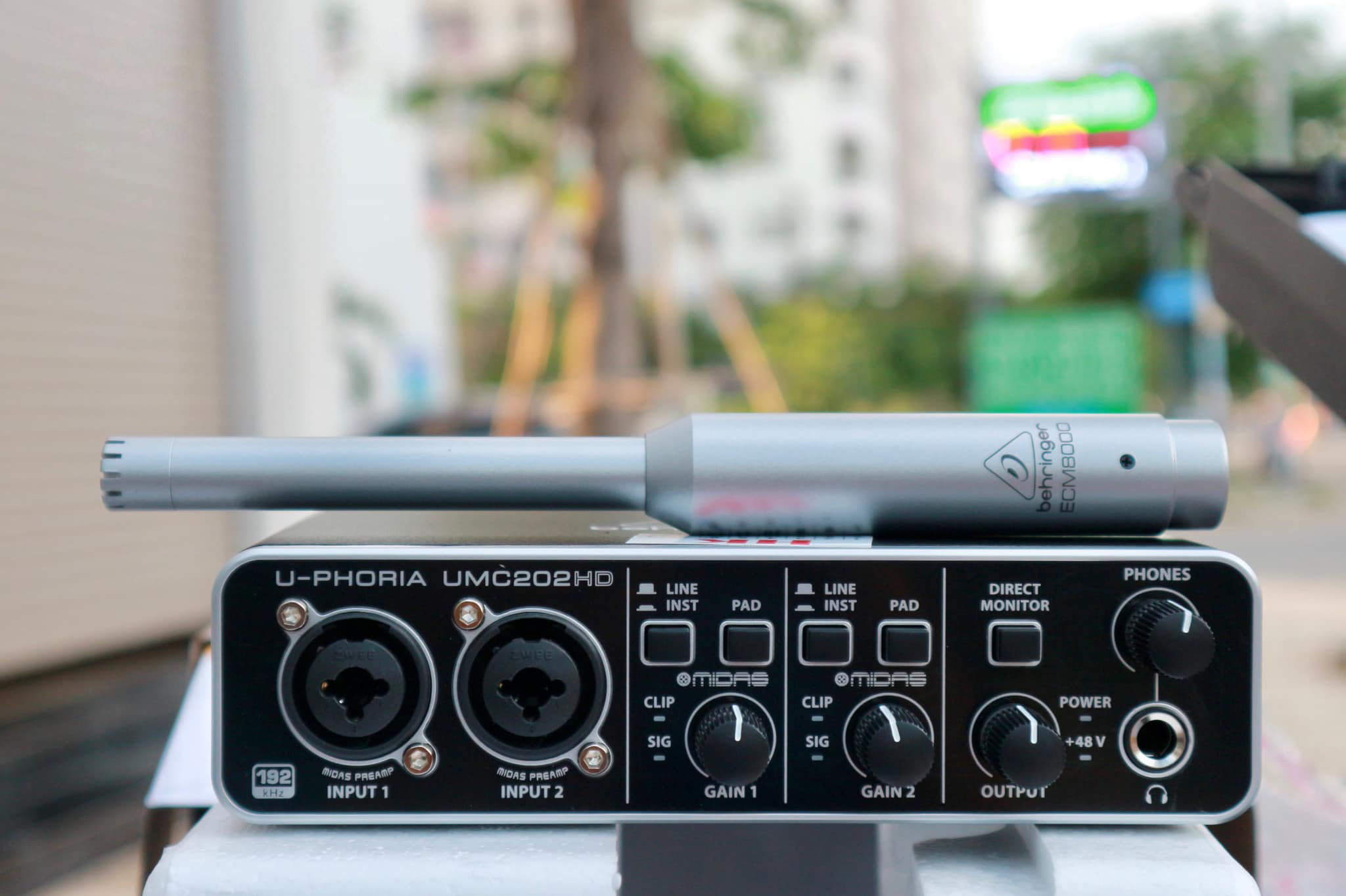 [HCM][Trả góp 0%]COMBO SOUNDCARD UMC202HD & MIC RTA BEHRINGER ECM8000 DÀNH CHO AE KỸ THUẬT