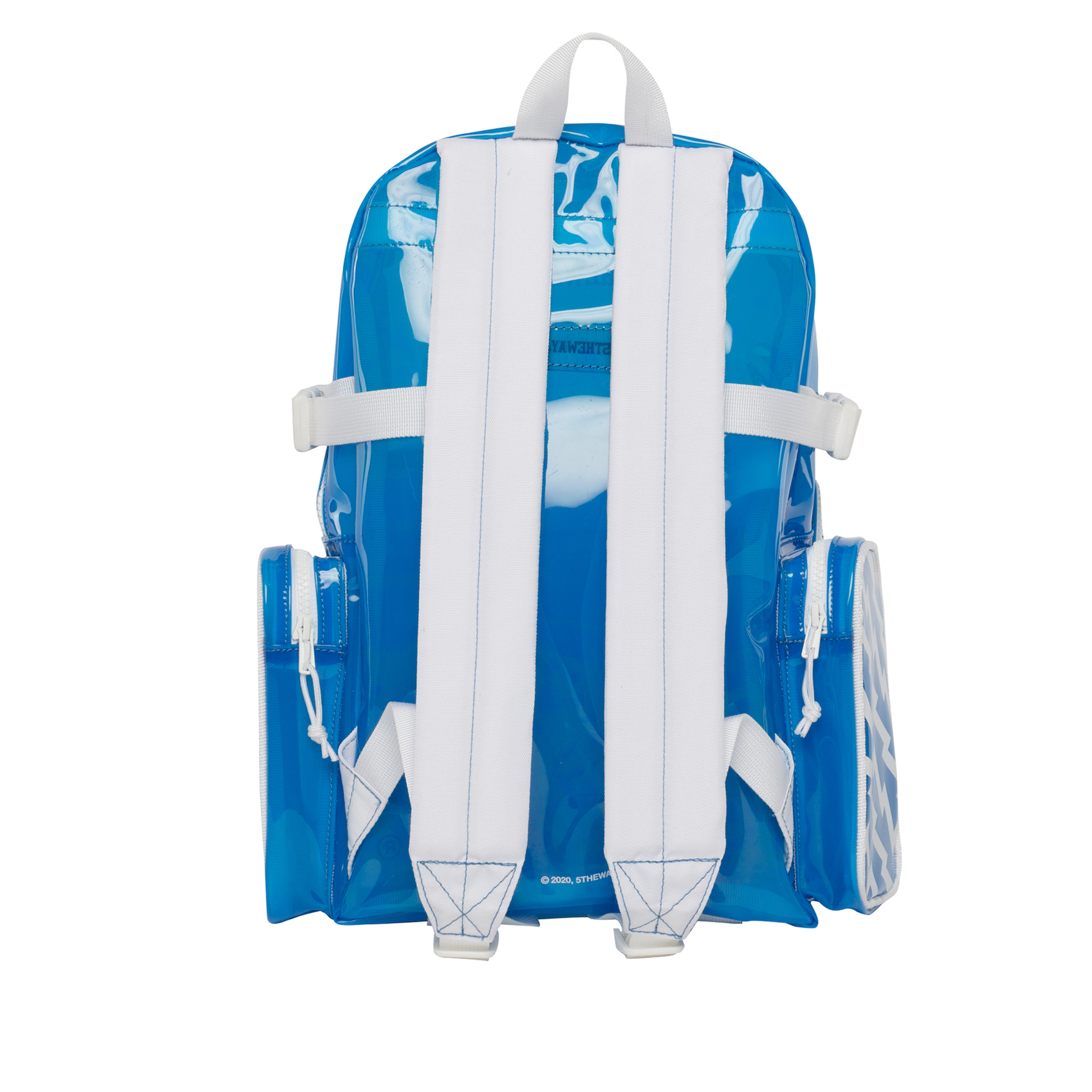 5THEWAY® Balo Trong Suốt Xanh aka /plastic/ ROCKET BACKPACK™ in BLUE™