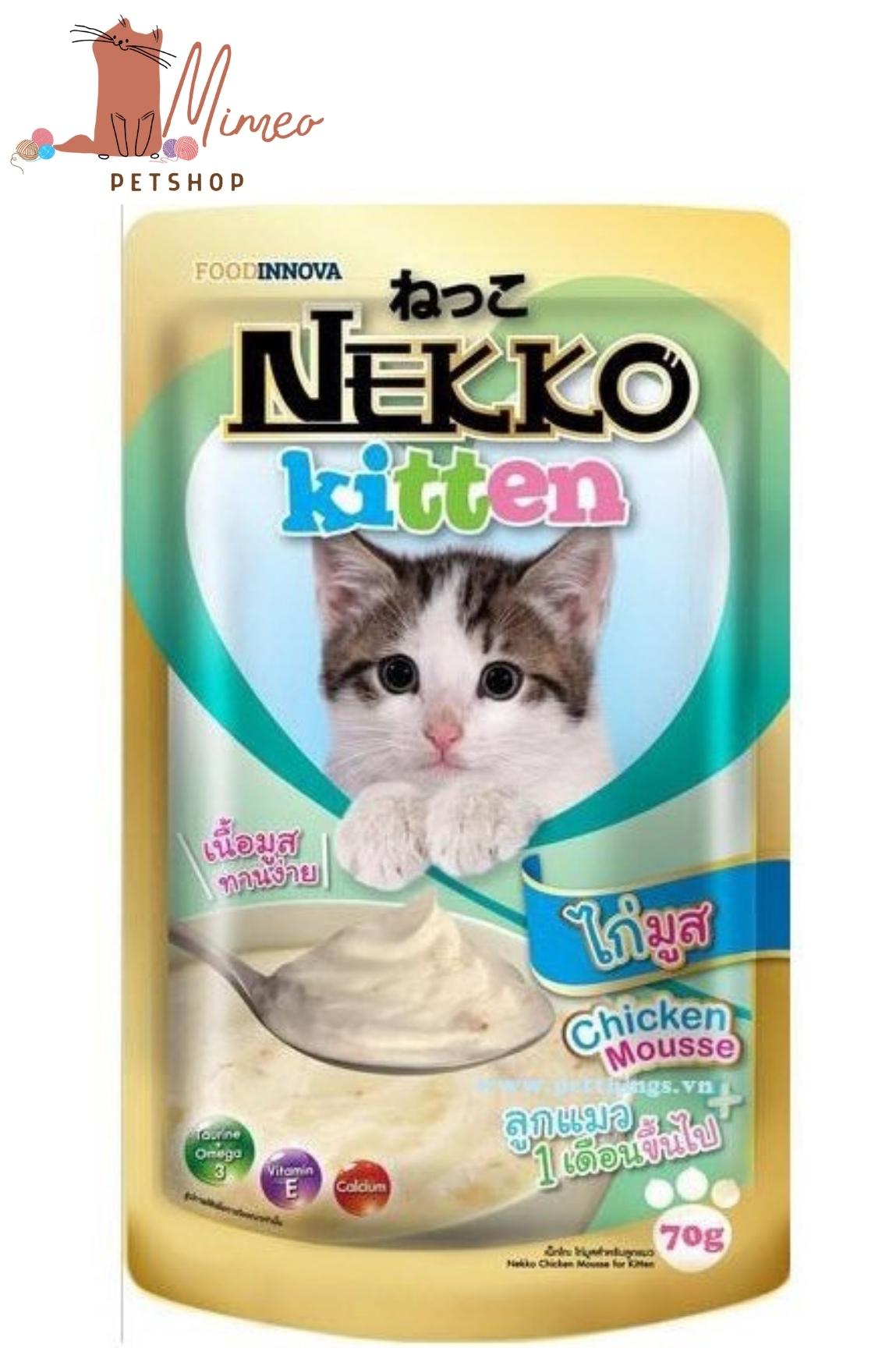 Pate Nekko cho mèo dạng gói (Hàng nhập Thái)