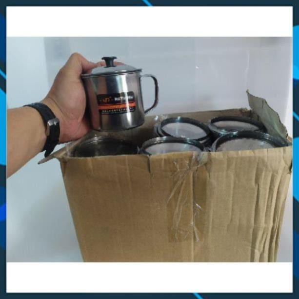 [KHO SỈ] Ca-cốc inox quai có nắp 4 size 7-8-9-10cm