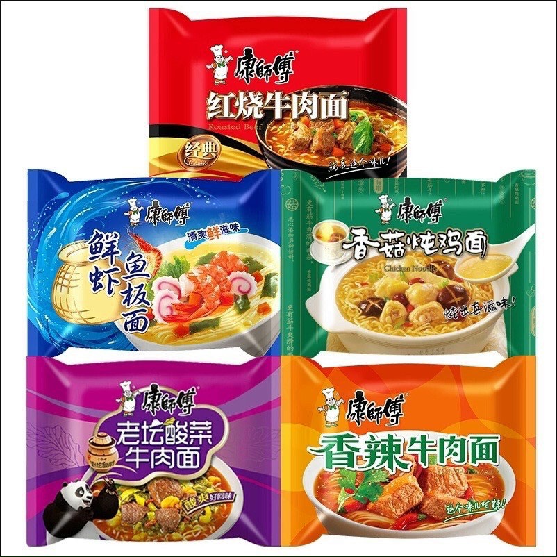 Thùng 24 gói mì tôm Khang Sư Phụ hảo hạng đủ vị
