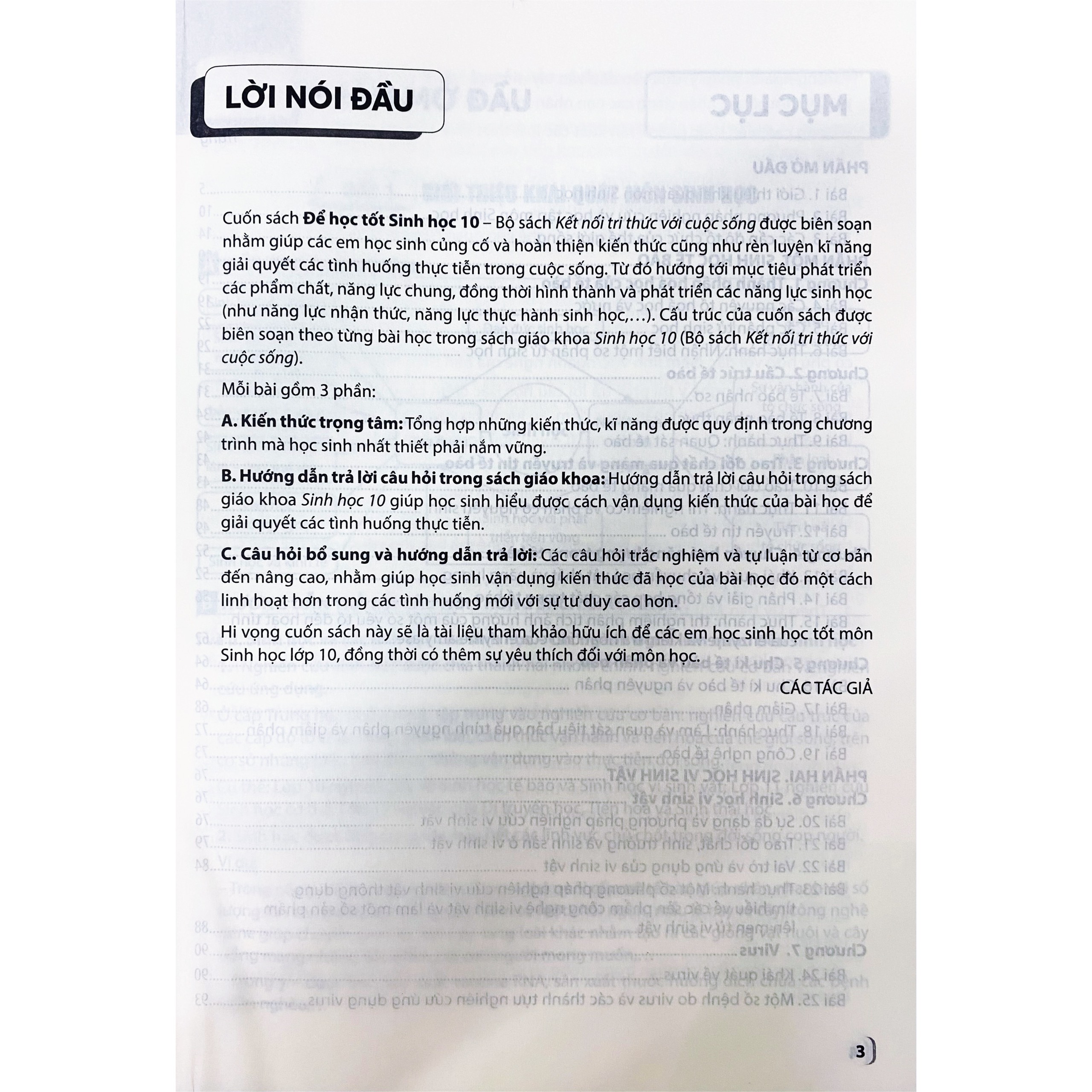 Edubook - Để học tốt Sinh học lớp 10 (Kết nối tri thức với cuộc sống)