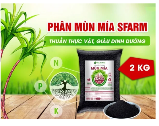 Phân mùn mía Sfarm 2kg