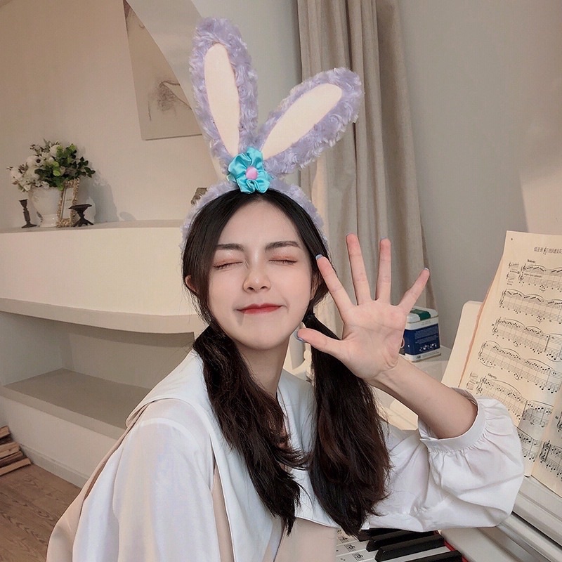 Bờm tai thỏ Stella màu tím dễ thương