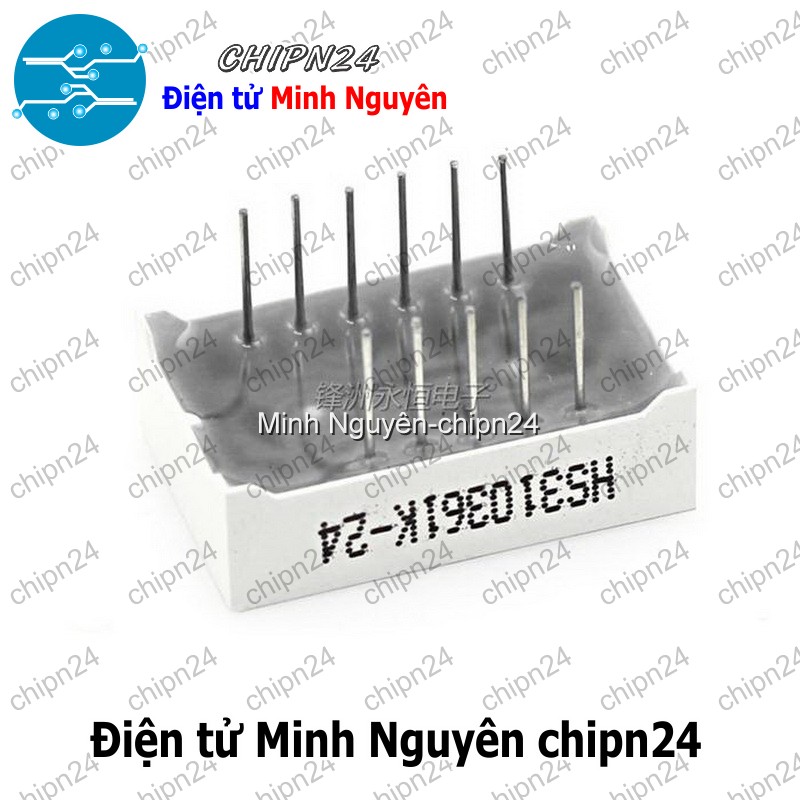 [1 con] (F24) Led 7 Đoạn 0.36 inch 3 Số Dương chung (Sáng Đỏ)