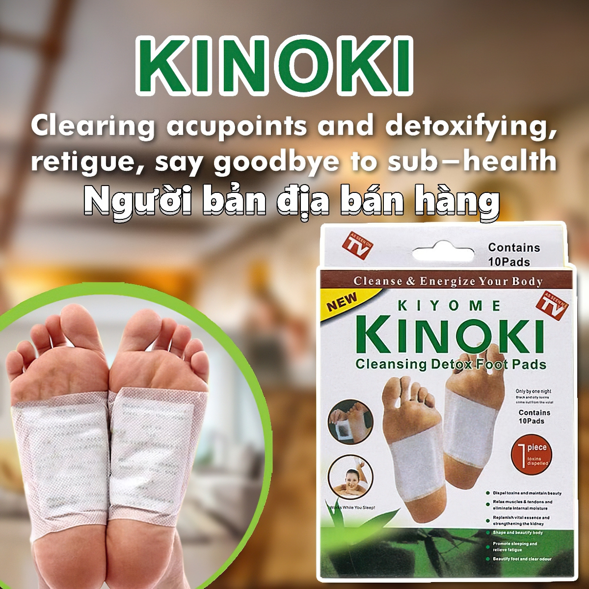 Dán chân thải độc nhật bản KINOKI