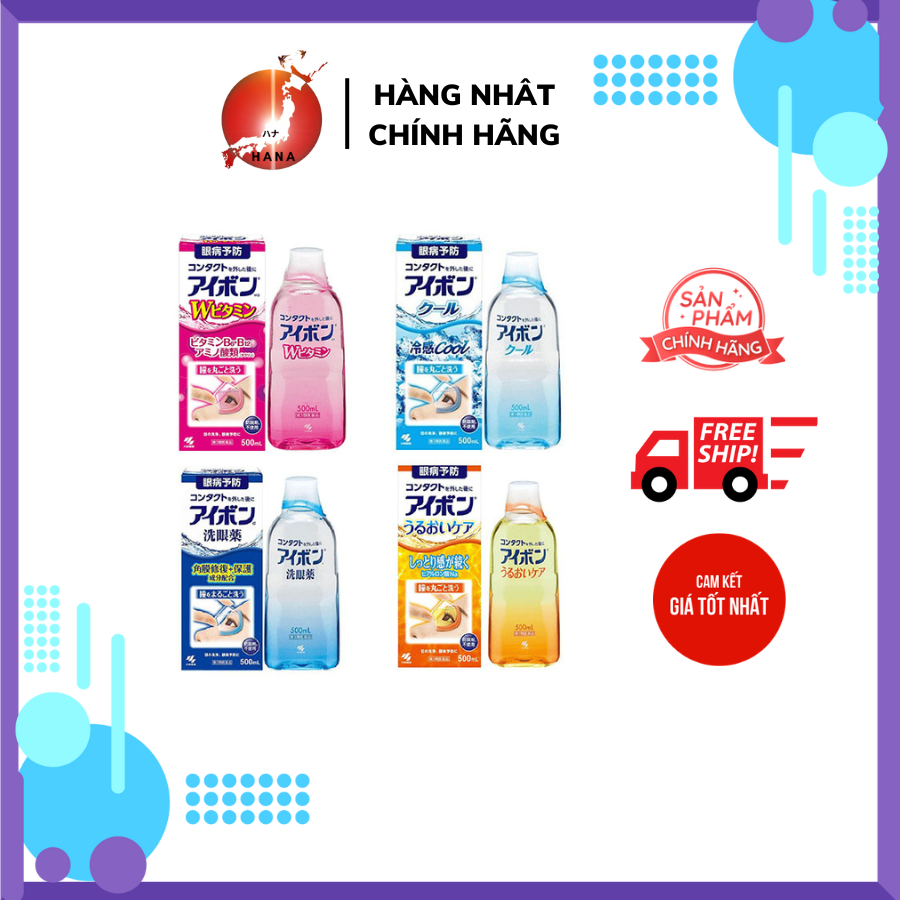Nước rửa mắt eyebon w vitamin nhật bản 500ml