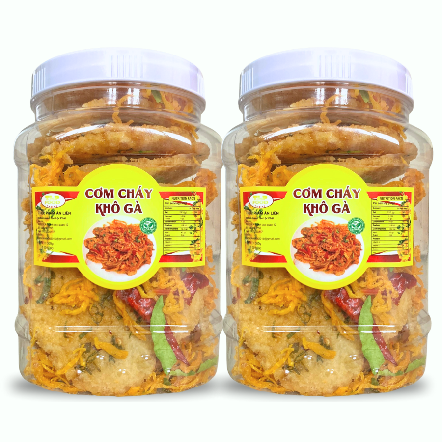 CƠM CHÁY LẮC KHÔ GÀ CƠM GIÒN KHÔ GÀ LÁ CHANH ĐẬM VỊ