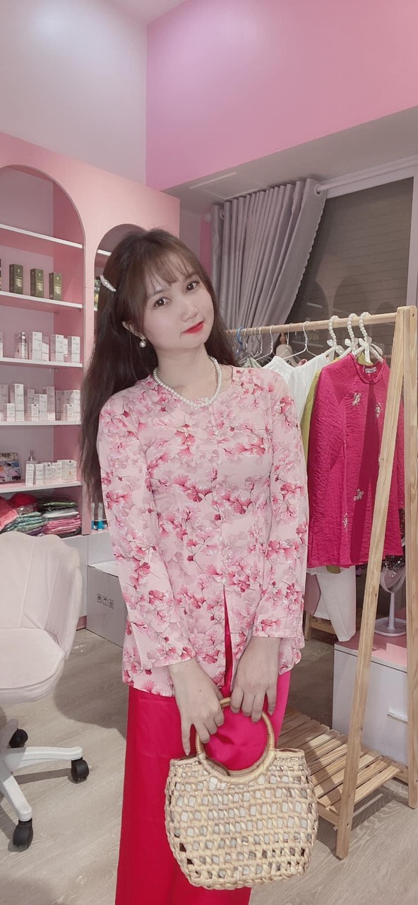 ÁO BÀ BA HOA GIÓ LỤA CAO CẤP