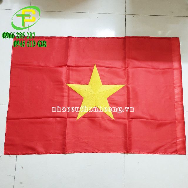Cờ NƯỚC Thêu 2 mặt, cờ tổ quốc thêu