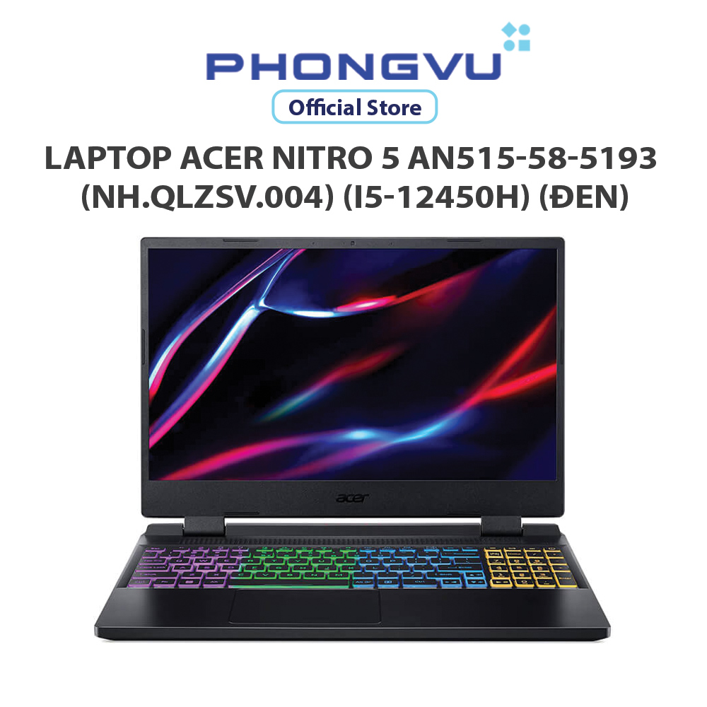 Laptop acer nitro 5 an515-58-5193 - bảo hành 12 tháng