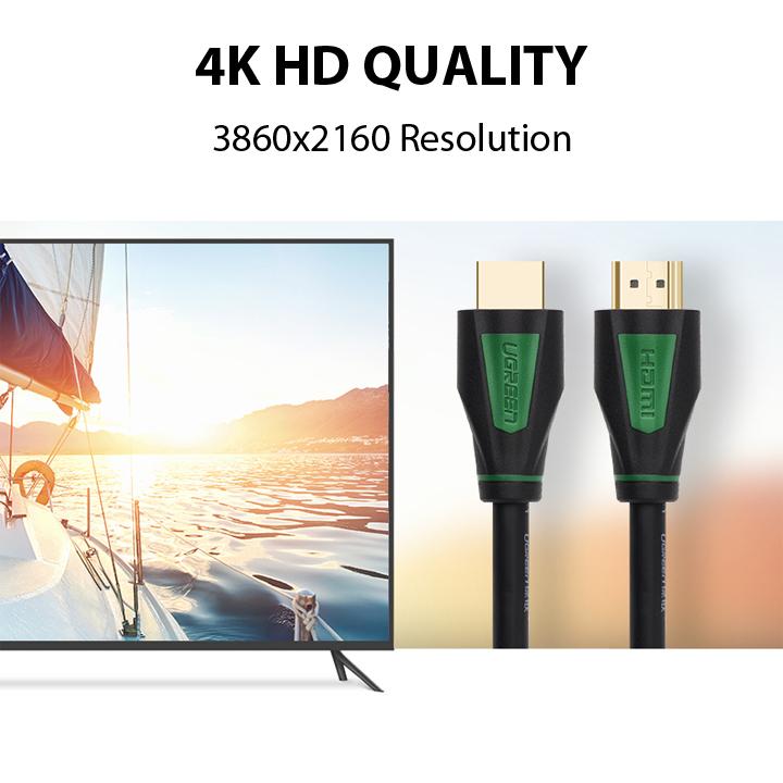 Cáp HDMI 2.0 Hỗ Trợ 4K 3D UGREEN HD116 - Dài 3.0m