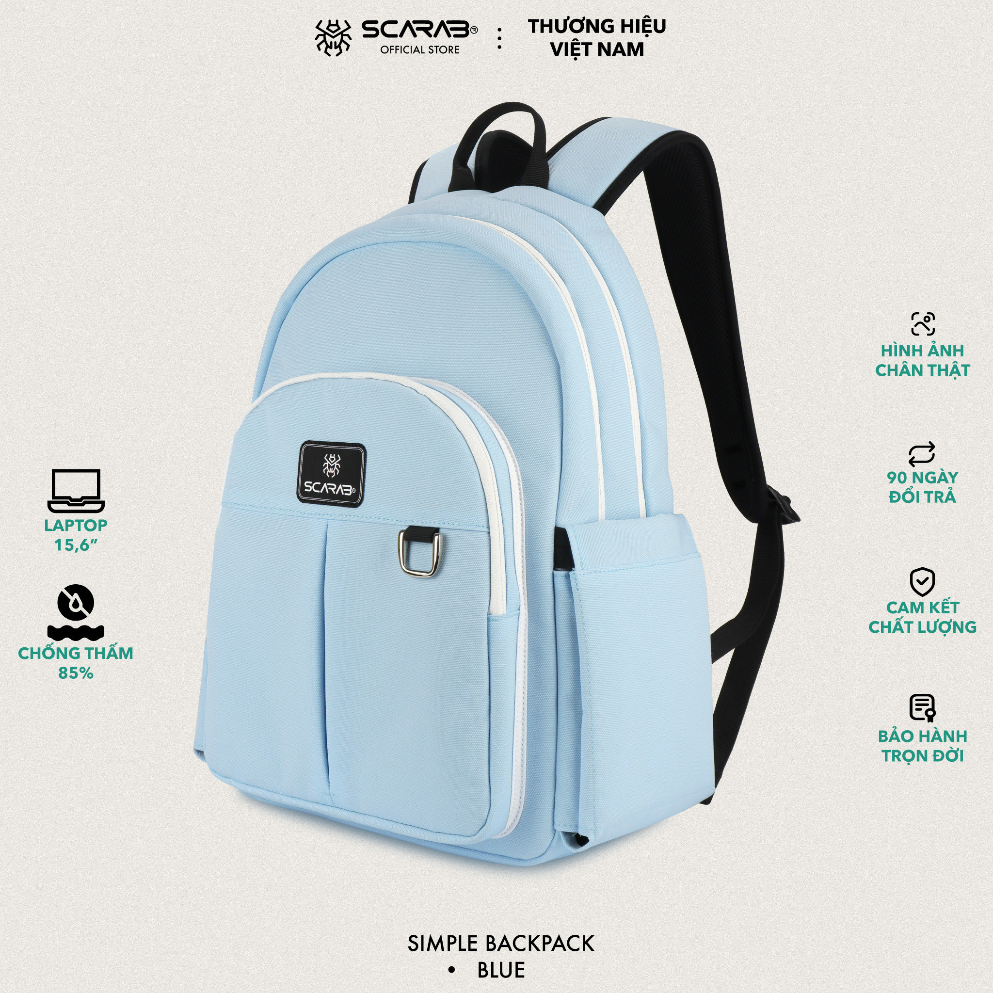 Balo Đi Học SCARAB - SIMPLE™ Unisex
