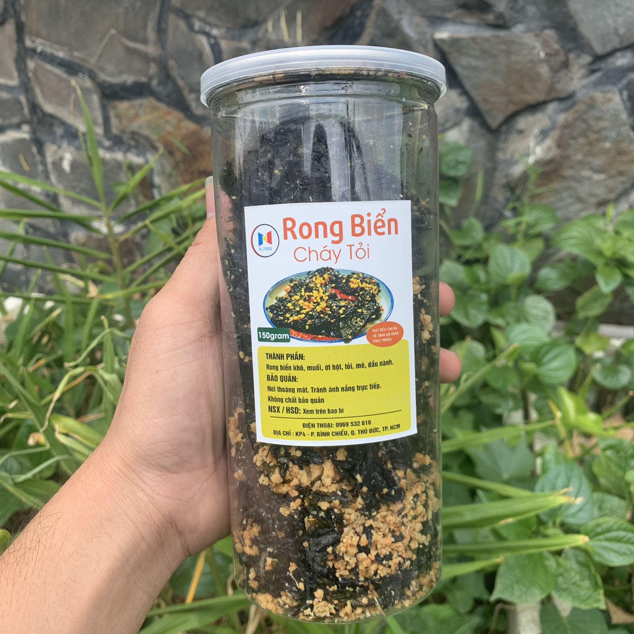 [ HCM ] hũ 150gram Rong biển cháy tỏi