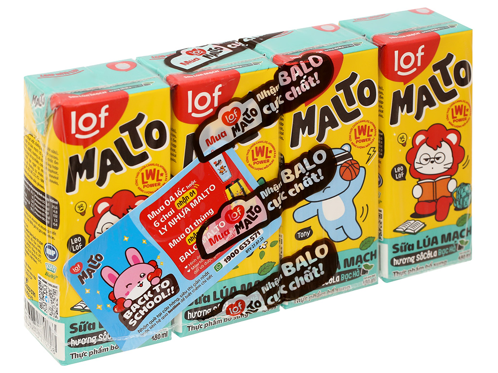 Hỏa tốc hcm-lof malto_sữa hộp lúa mạch sôcôla thùng 48 hộpx180ml