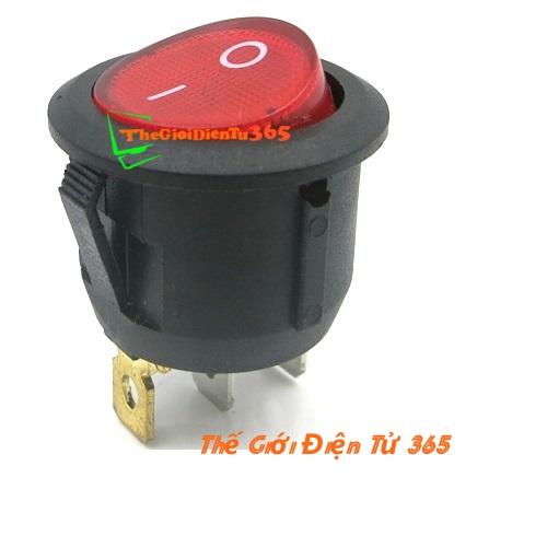 5 công tắc 3 chân có đèn kcd1