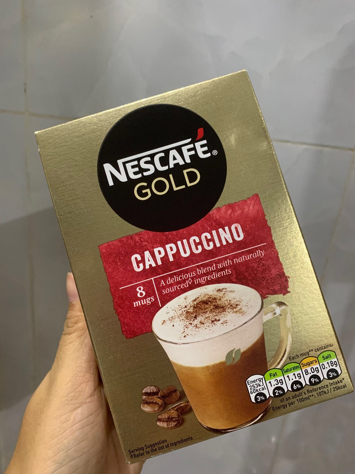 CAPPUCCINO NESCAFE GOLD ( hộp 1