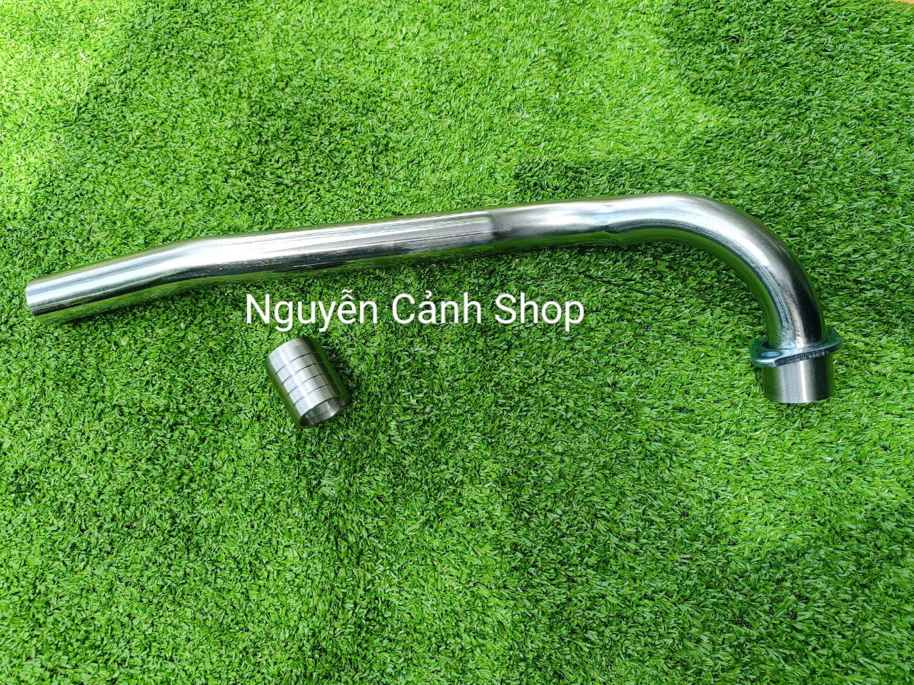 Cổ pô Sirius 110 có khâu pô inox 304 27mm
