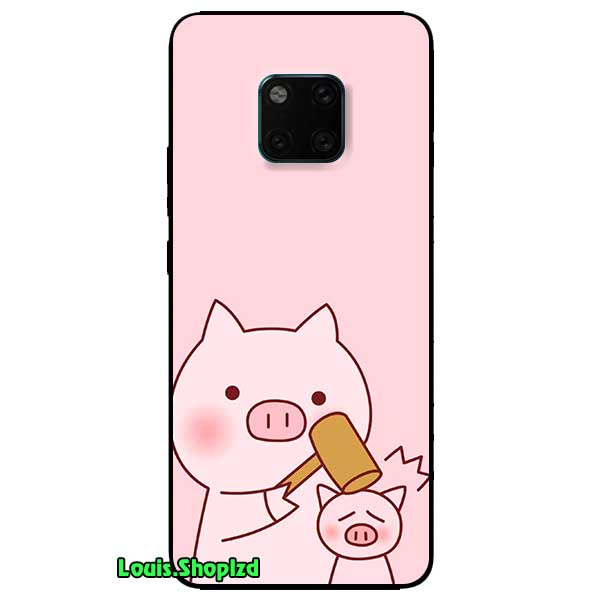 Ốp lưng dành cho huawei mate 20 pro mẫu heo cầm búa