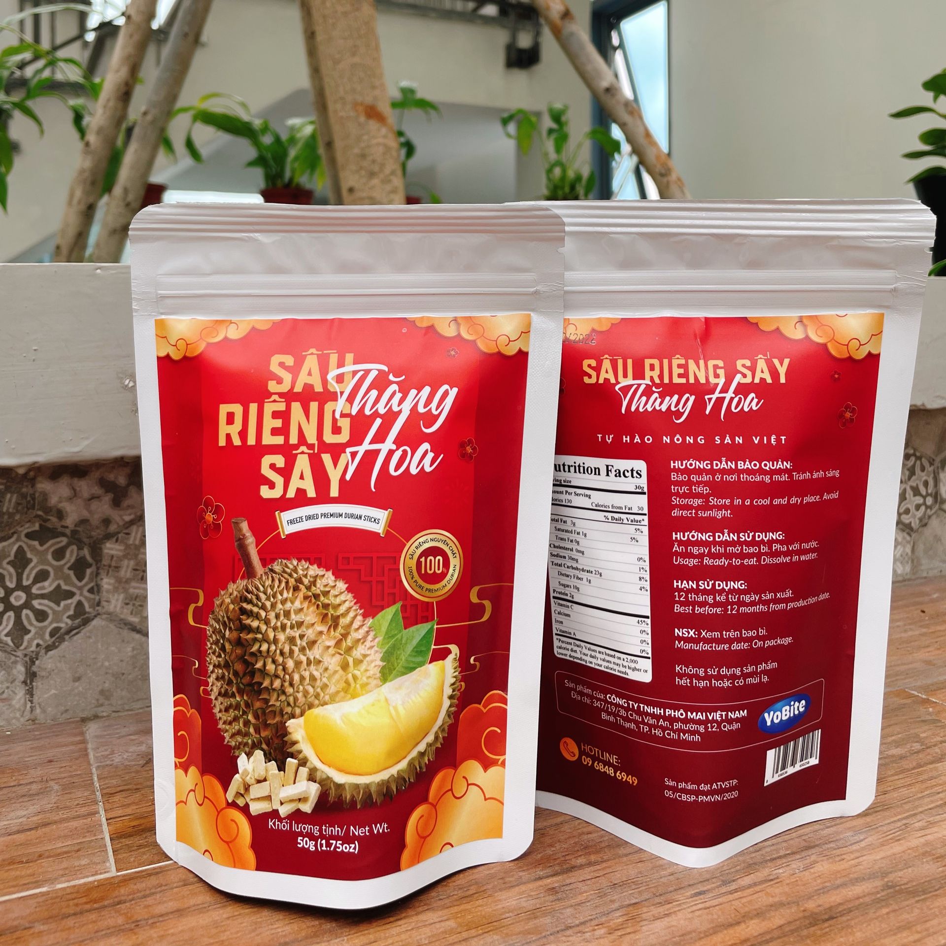 Sầu Riêng Sấy Thăng Hoa YOBITE 50gr