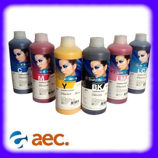 Bộ 6 bình mực in chuyển nhiệt Inktec Hàn Quốc chai 100ml  (gồm 6 màu BK / C / LC / M / LM / Y) dành cho máy in Epson L805 / L850 / L1800 / T50 /  T60 / R1390 / R1430 / R1500W