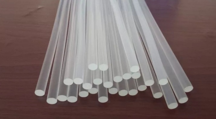Keo nến silicon nhỏ trong suốt. (Combo 50 thanh)
