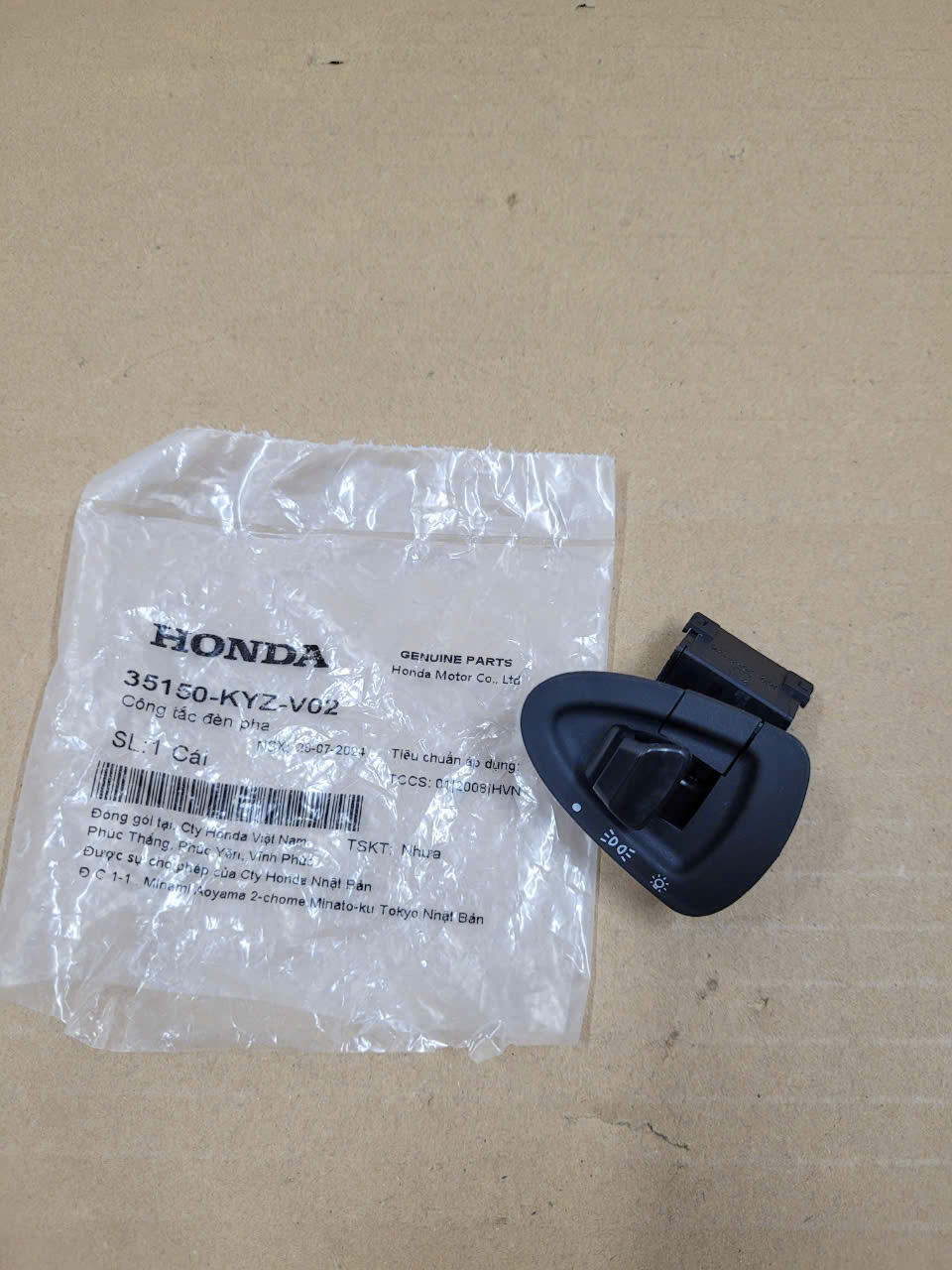 Công Tắc Bật Tắt Đèn Pha Honda Chính Hiệu