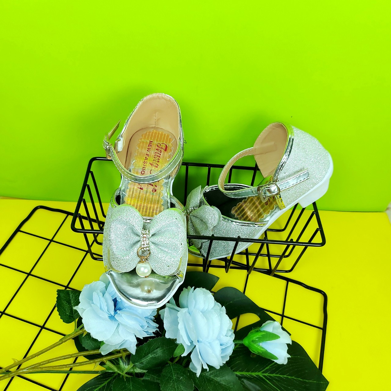 SANDAL NƠ HẠT BÉ GÁI CAO 2 PHÂN