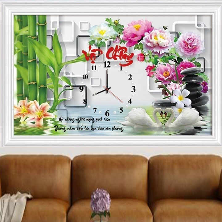Tranh thêu chữ thập Vợ chồng