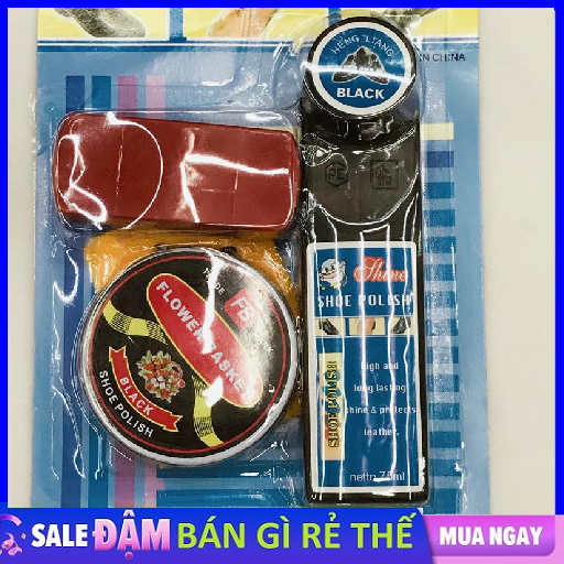 [Giá Sỉ] DỤNG DỤ ĐÁNH BÓNG GIÀY - SET 4 MÓN ĐÁNH BÓNG GIÀY