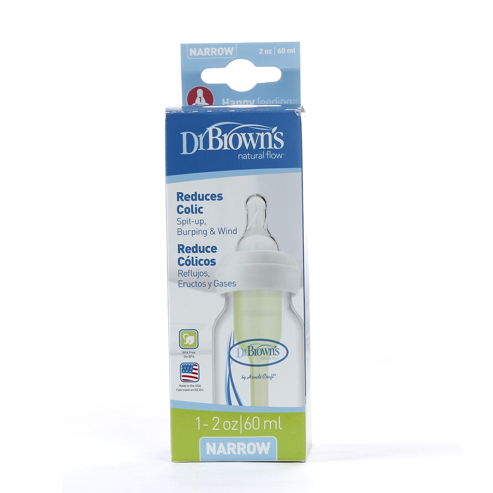 Bình sữa cổ thường nhựa PP Dr Brown options (60ml)