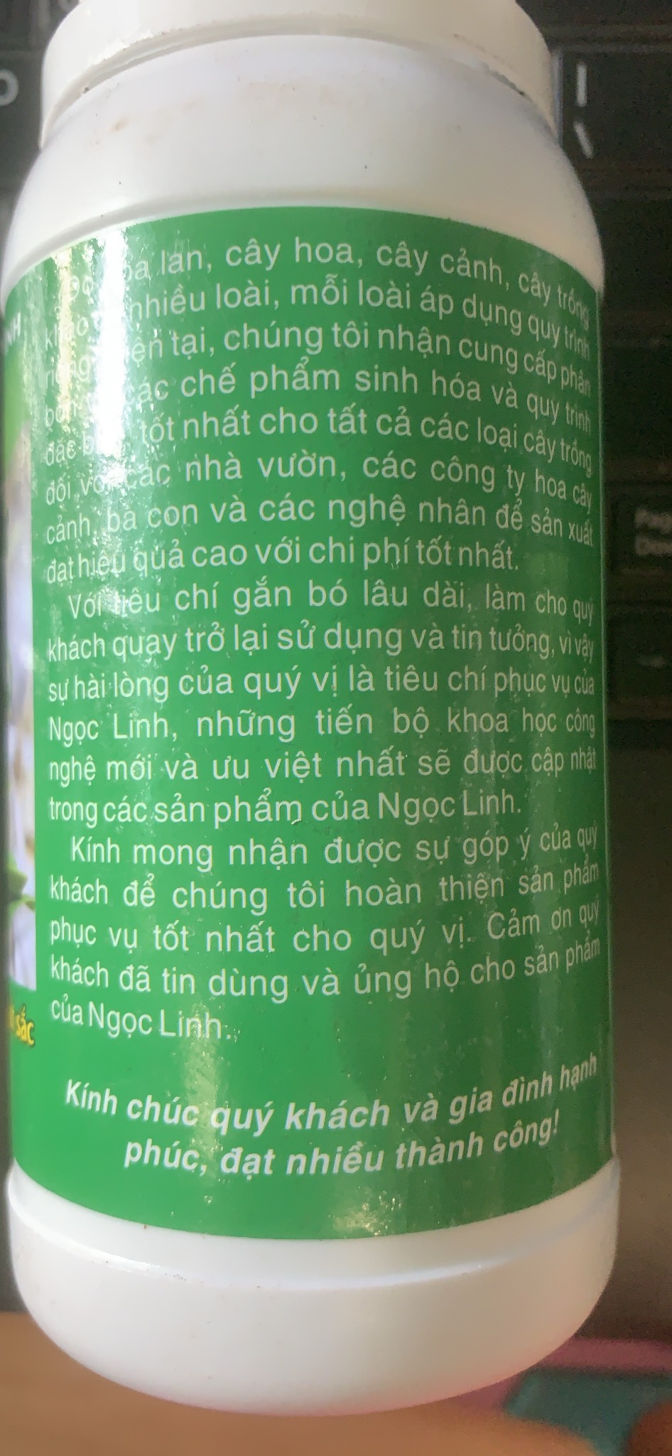 Phân bón lá A5 Ngọc Linh lọ 250ml