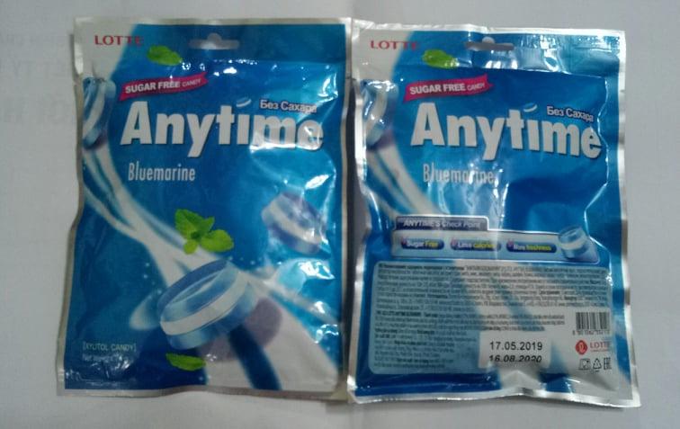 [HCM]Kẹo AnyTime Hàn Quốc 60 gram ( vị bạc hà và sữa) thơm mát lạnh.