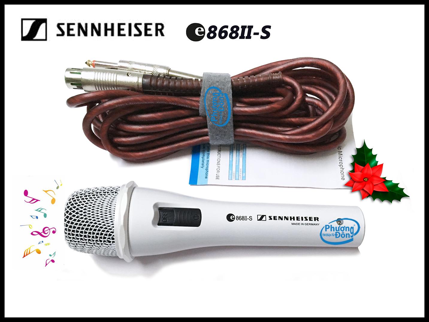 Micro Sennheiser E868II-S có dây karaoke cao cấp