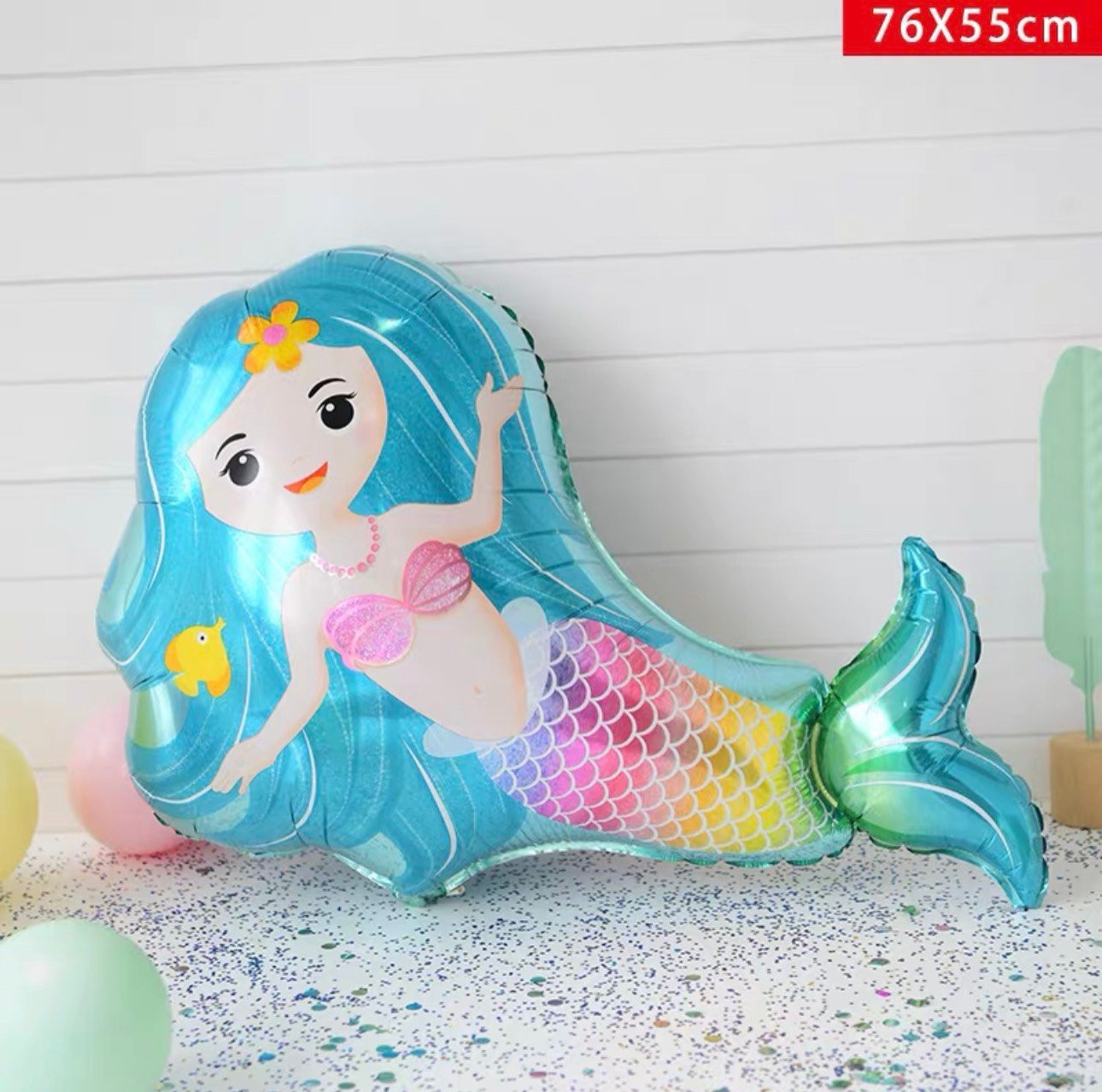 Bong bóng kiếng sinh vật biển tôm cá bạch tuộc tráng nhôm trang trí quà tặng đồ chơi cho bé