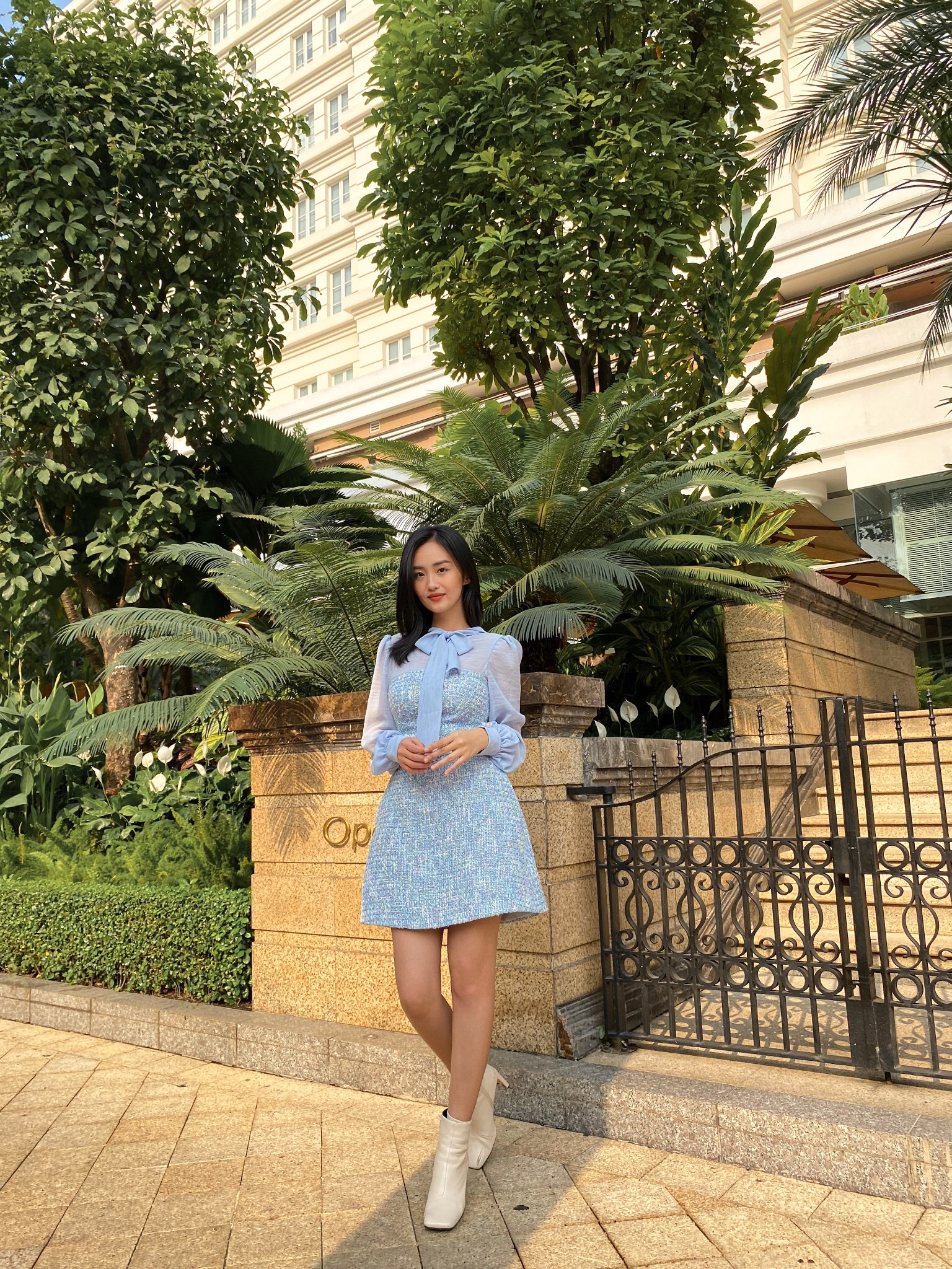 Đầm Celina vải Tweet Leila Closet