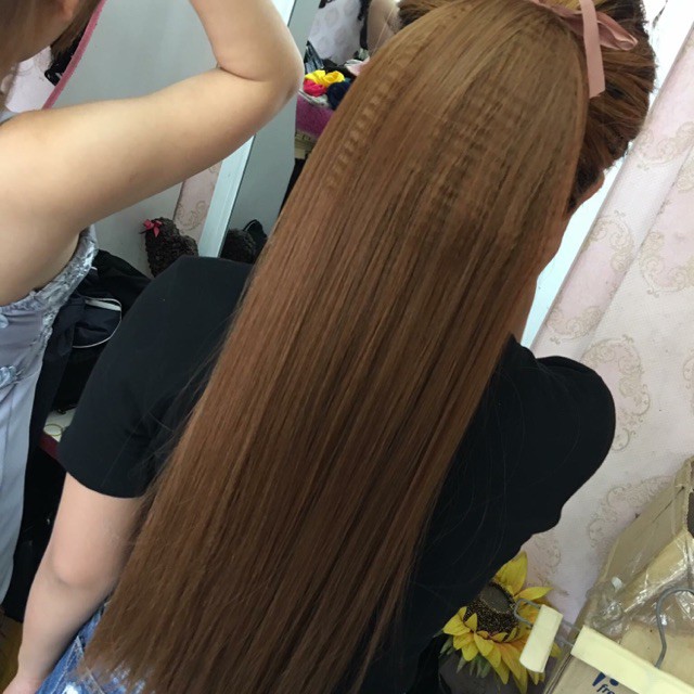 Tóc giả nữ đẹp ❤️ FREESHIP❤️ Tóc cột thẳng bấm phồng chân tóc - kèm ảnh thật