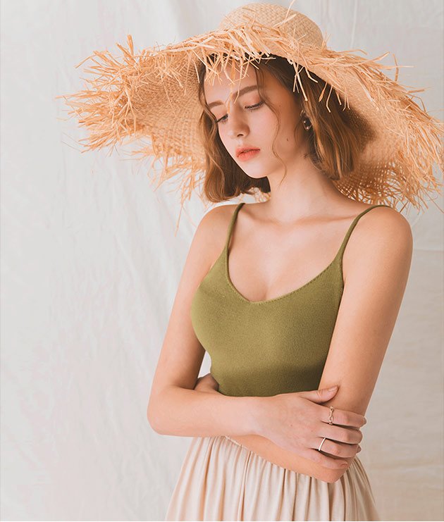 Áo 2 dây dệt kim dáng ôm
