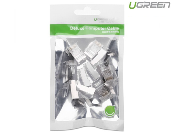 Hạt mạng RJ45 Cat6 túi 10c Ugreen 20333 cao cấp