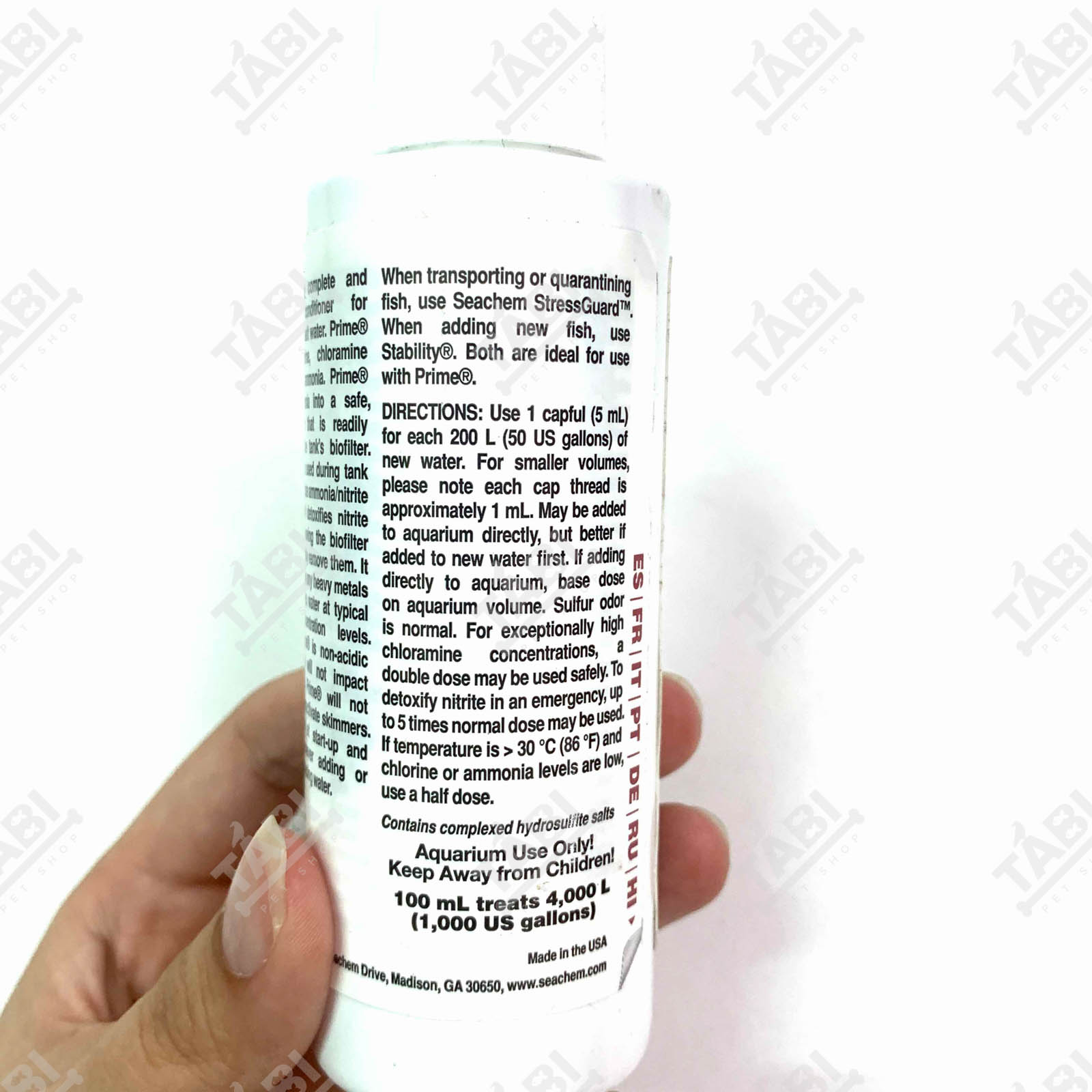 100ML Dung Dịch Khử Độc Seachem PRIME Cho Hồ Cá Cảnh