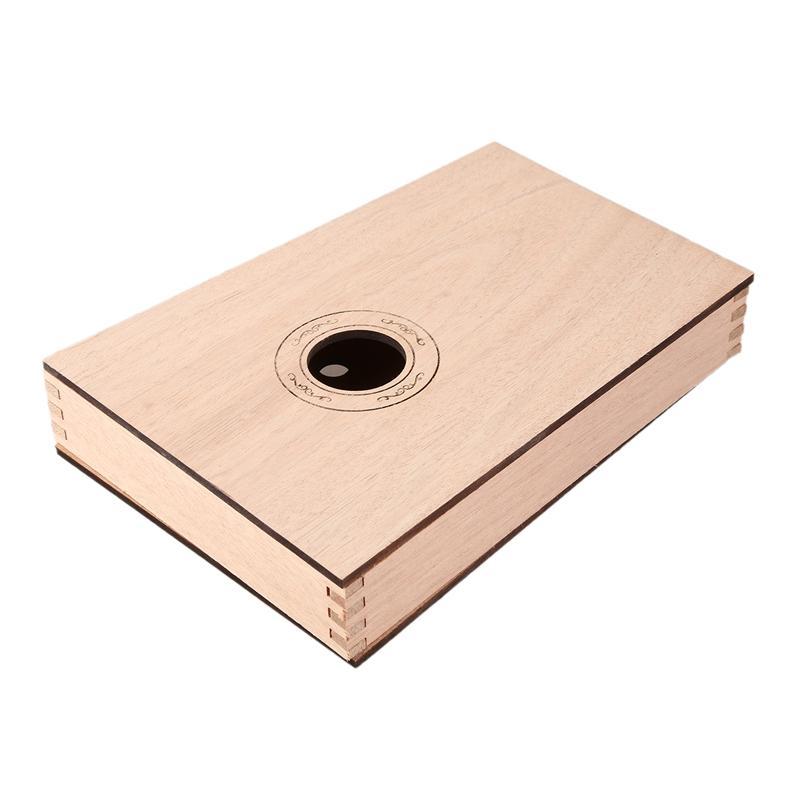 DIY Kit 17 Key Thumb Finger Piano with Manual Tools Tuner Handcraft Birthday Present for Kid