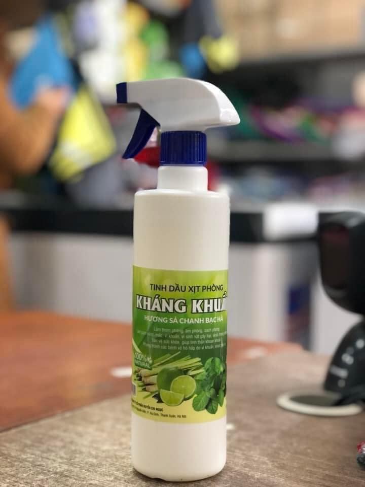 Tinh dầu xịt khuẩn thơm phòng chai 500ml