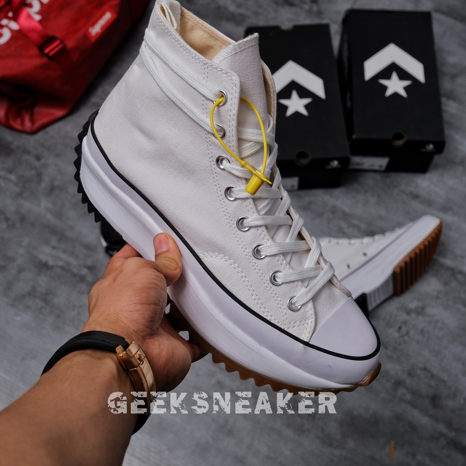 [GeekSneaker] Giày Converse Run Star Hike - WHITE - High