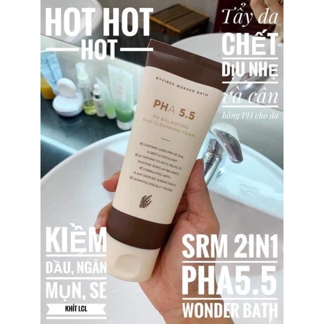 [Mẫu Mới Nhất] SỮA RỬA MẶT CÂN BẰNG DA PHA 5.5 pH Blancing PHA Cleansing Foam 130ml