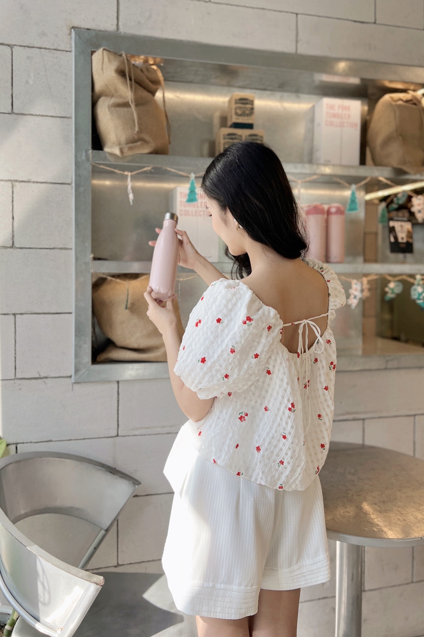 Voucher siêu sale 15% OLV - Áo Sue Fleur Top