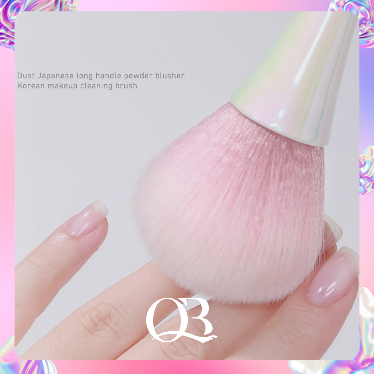 Cọ phủi bụi nail cán dài thiết kế sang trọng đẹp mắt phủi sạch bụi sau khi dũa hoặc phá móng gel