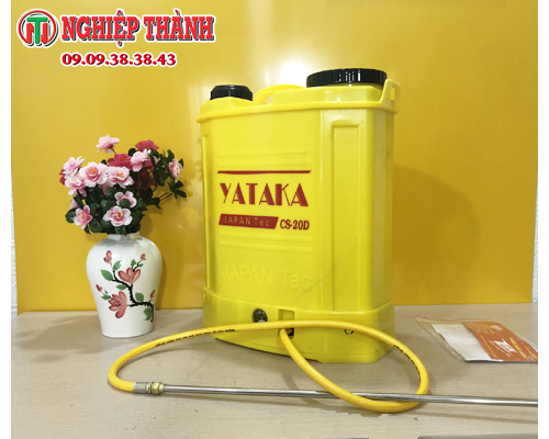 Bình Phun Xịt Điện, Máy Phun Thuốc Trừ Sâu 20L YATAKA CS-20D (Ắc Quy 12V/8Ah)