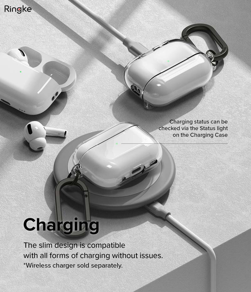 Vỏ ốp AirPods Pro 2 RINGKE Hinge Clear