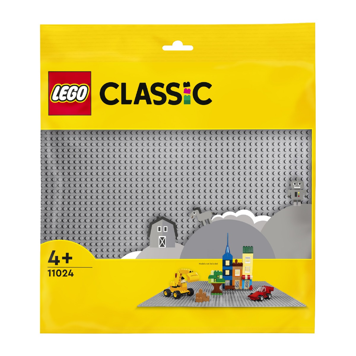 Đồ chơi lắp ráp đế lắp ráp màu xám lego classic 11024