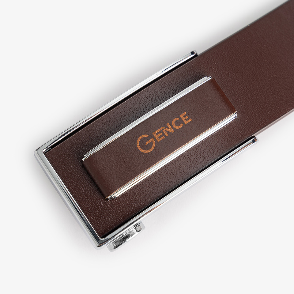 Thắt Lưng Nam Công Sở Cao Cấp Gence, Dây Nịt Nam Da Bò LG09